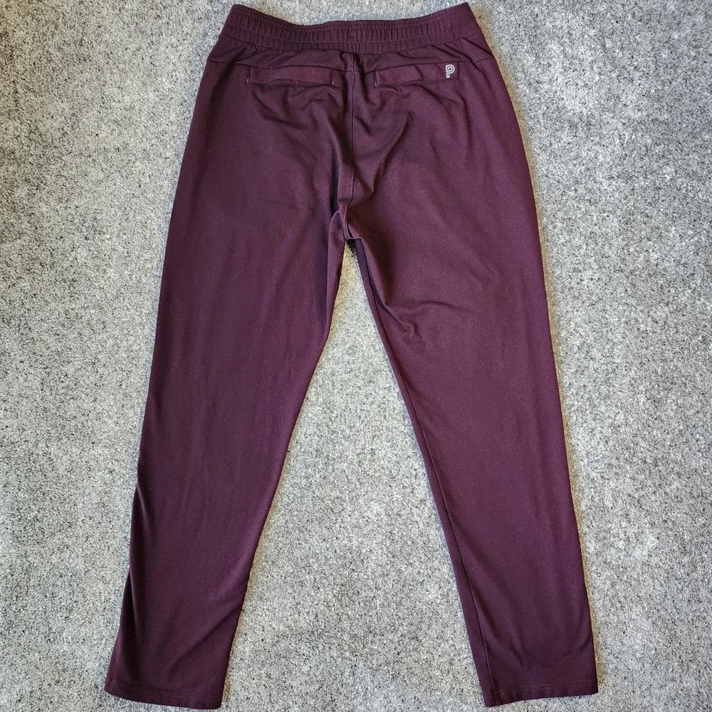 Public Rec All Day Every Day Pants Mens 34/32 Burgundy Jogger Tapered‎ Excellent